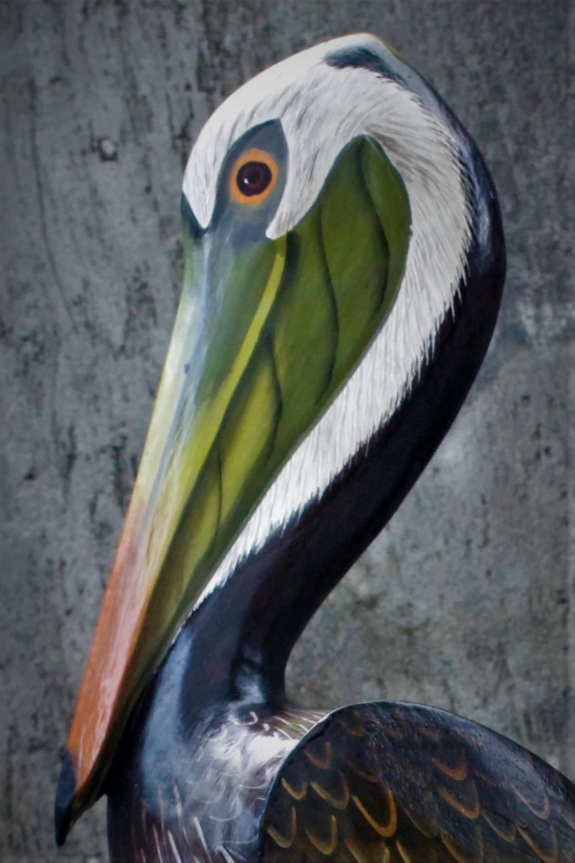 Handmade wooden Pelican originally from Bali