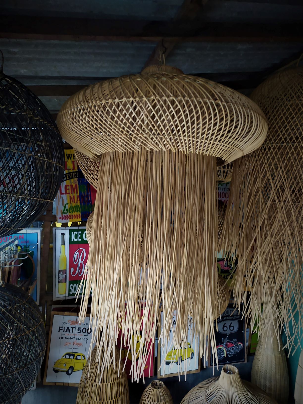 rattan lamp